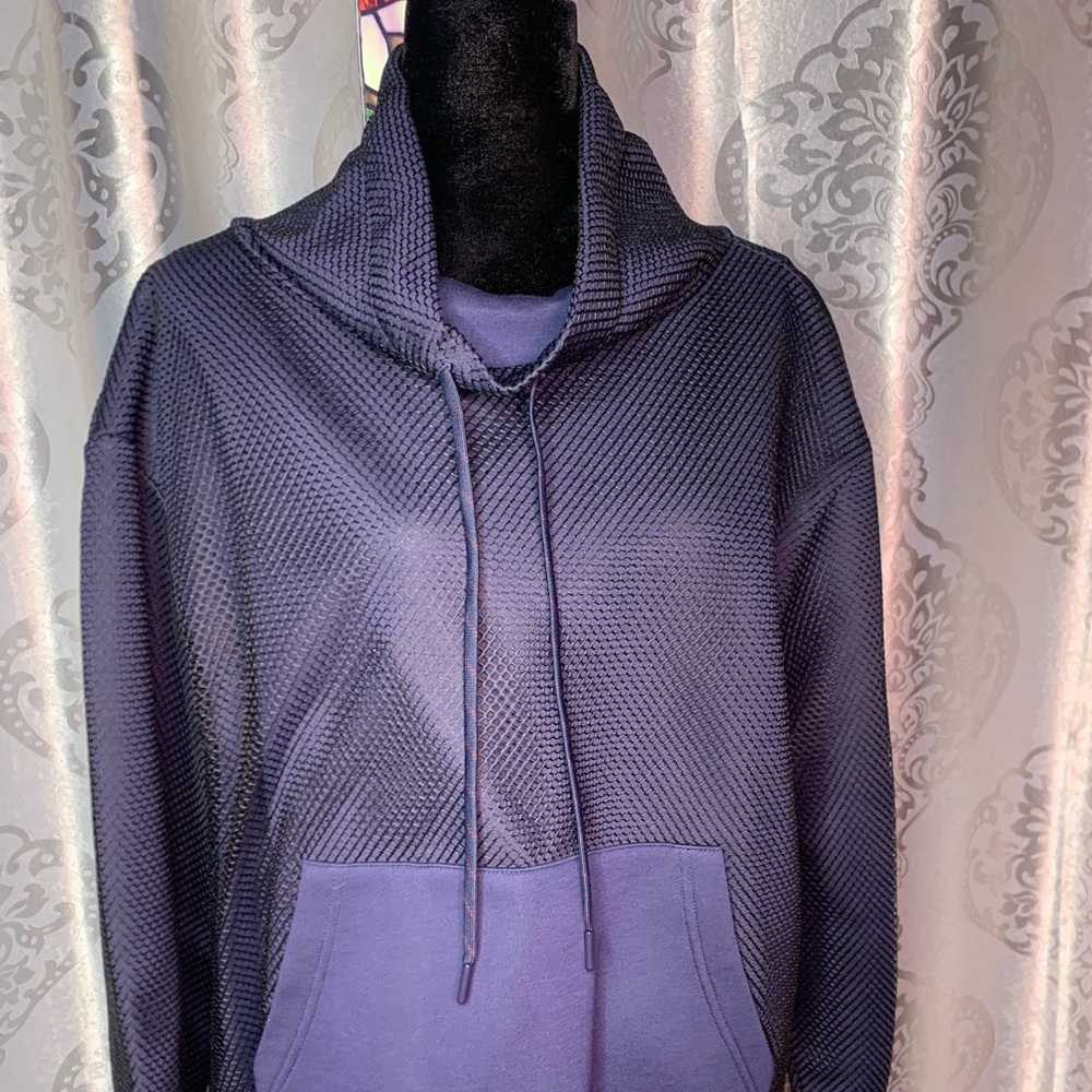 GSTQ mockneck anorak midnight sweatshirt xxl nwt see pics for condition